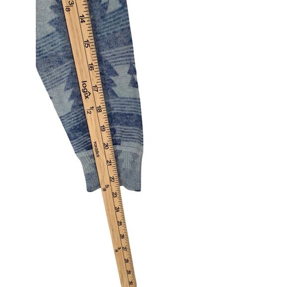 Ruff Hewn Southwestern Aztec Hooded Cotton Sweater Medium - Picture 5 of 8